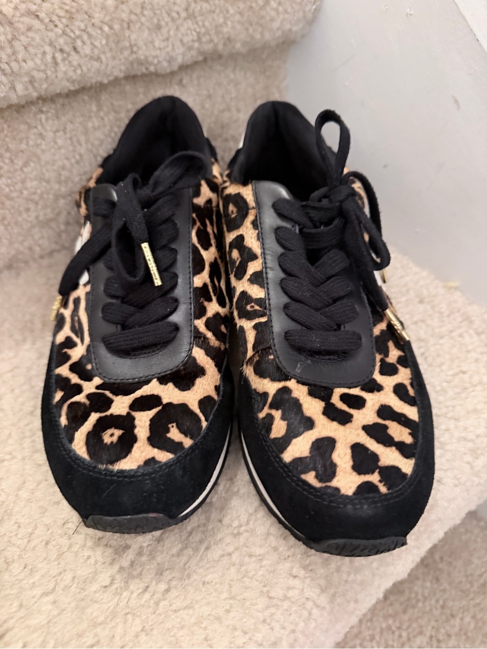 Michael Kors Animal Print Sneakers Womens Shows Size 9 Stanton trainer - Picture 3 of 13
